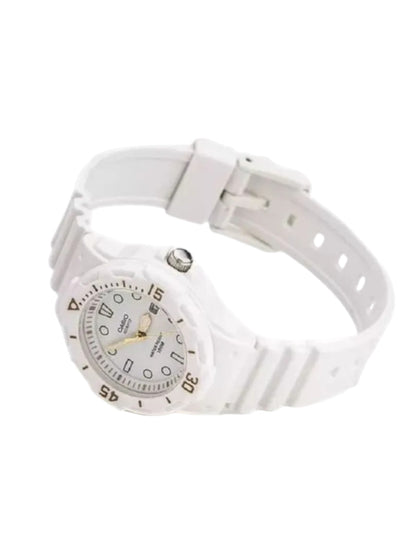 Reloj Casio Mujer Blanco Lrw-200h-7e2vdf Blanco Dorado