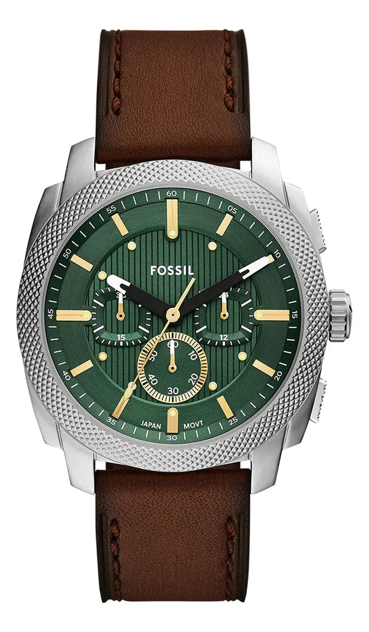Reloj Hombre Fossil Fs6100 Cuero Sintético Marrón