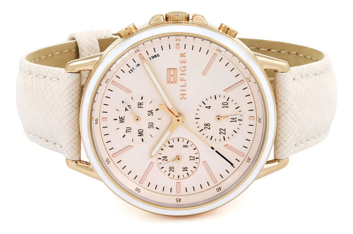 Reloj Rosa Tommy Hilfiger Para Mujer 1781789 Nude Dorado