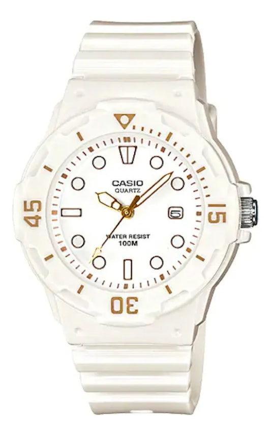 Reloj Casio Mujer Blanco Lrw-200h-7e2vdf Blanco Dorado