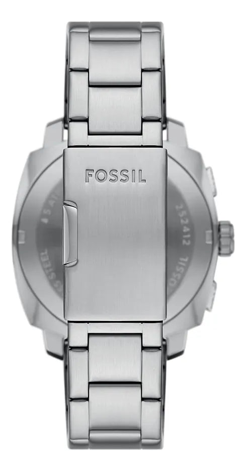 Reloj Fossil Machine Gold Para Hombre, Fs6095 Fondo Negro Gris Negro
