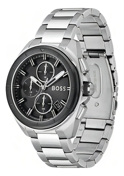 Reloj Hugo Boss Hombre Acero Inoxidable 1513949 Volane Plata Plateado Negro