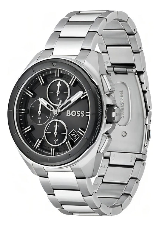 Reloj Hugo Boss Hombre Acero Inoxidable 1513949 Volane Plata Plateado Negro