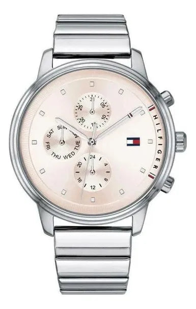 Reloj Tommy Hilfiger 1781904 En Acero Para Dama Plateado Rosa