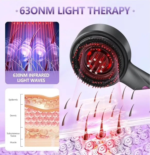 Cepillo Masajeador Eléctrico Para Hairoiling