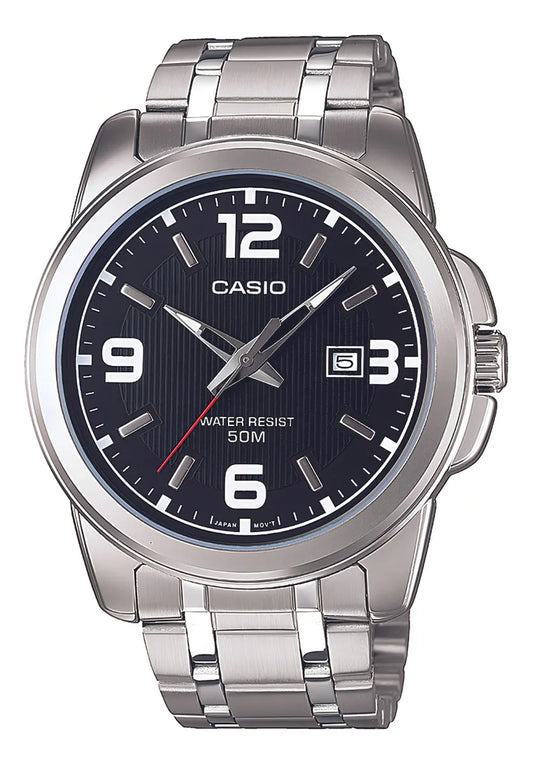 Reloj Hombre Casio Correa Plateado Mtp-1314d-1avdf