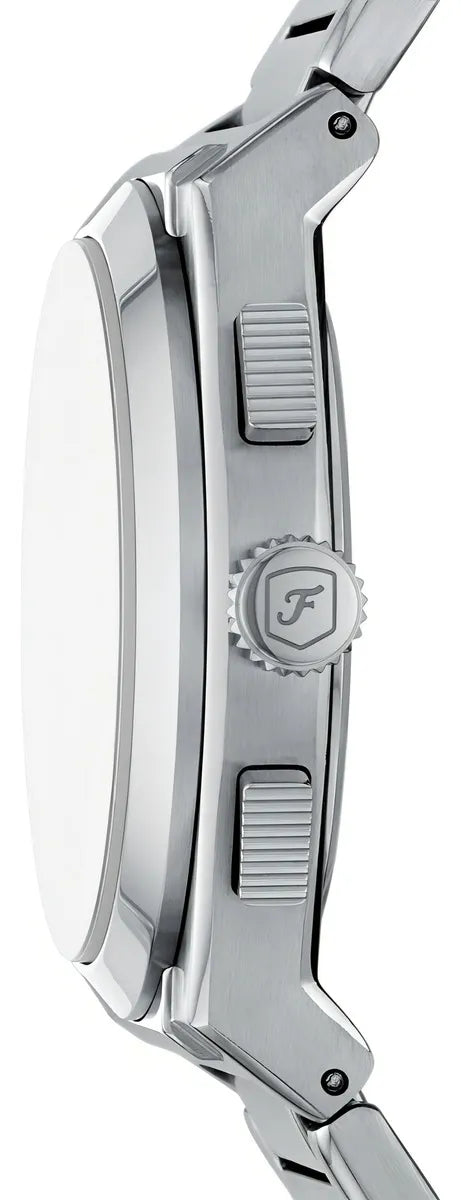 Reloj Caballero Fossil Fs6117 De Acero Inoxidable Plateado