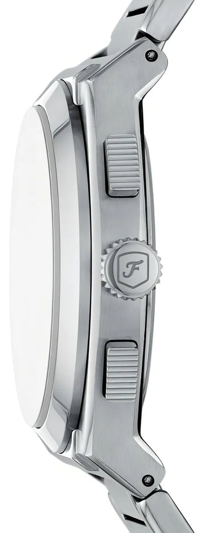 Reloj Caballero Fossil Fs6117 De Acero Inoxidable Plateado