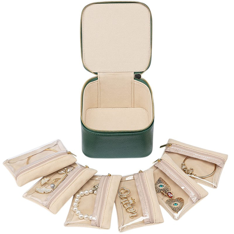Joyero Organizador con 6 Bolsitas ¡Orden y estilo en un solo lugar!