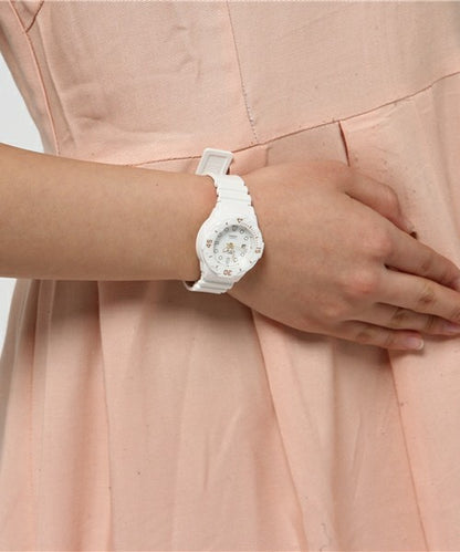 Reloj Casio Mujer Blanco Lrw-200h-7e2vdf Blanco Dorado