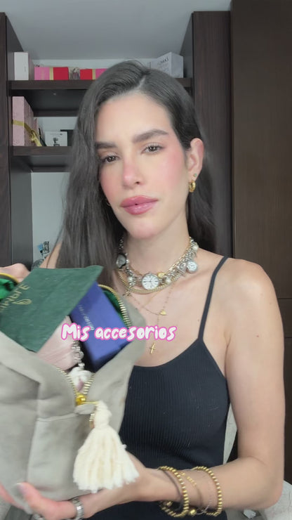 Joyero Organizador con 6 Bolsitas ¡Orden y estilo en un solo lugar!